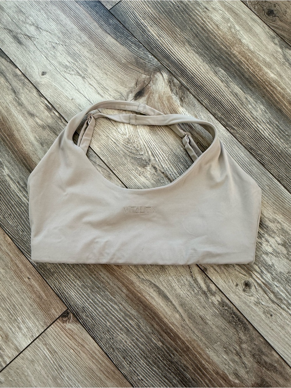 Vitality Beige Sports Bra